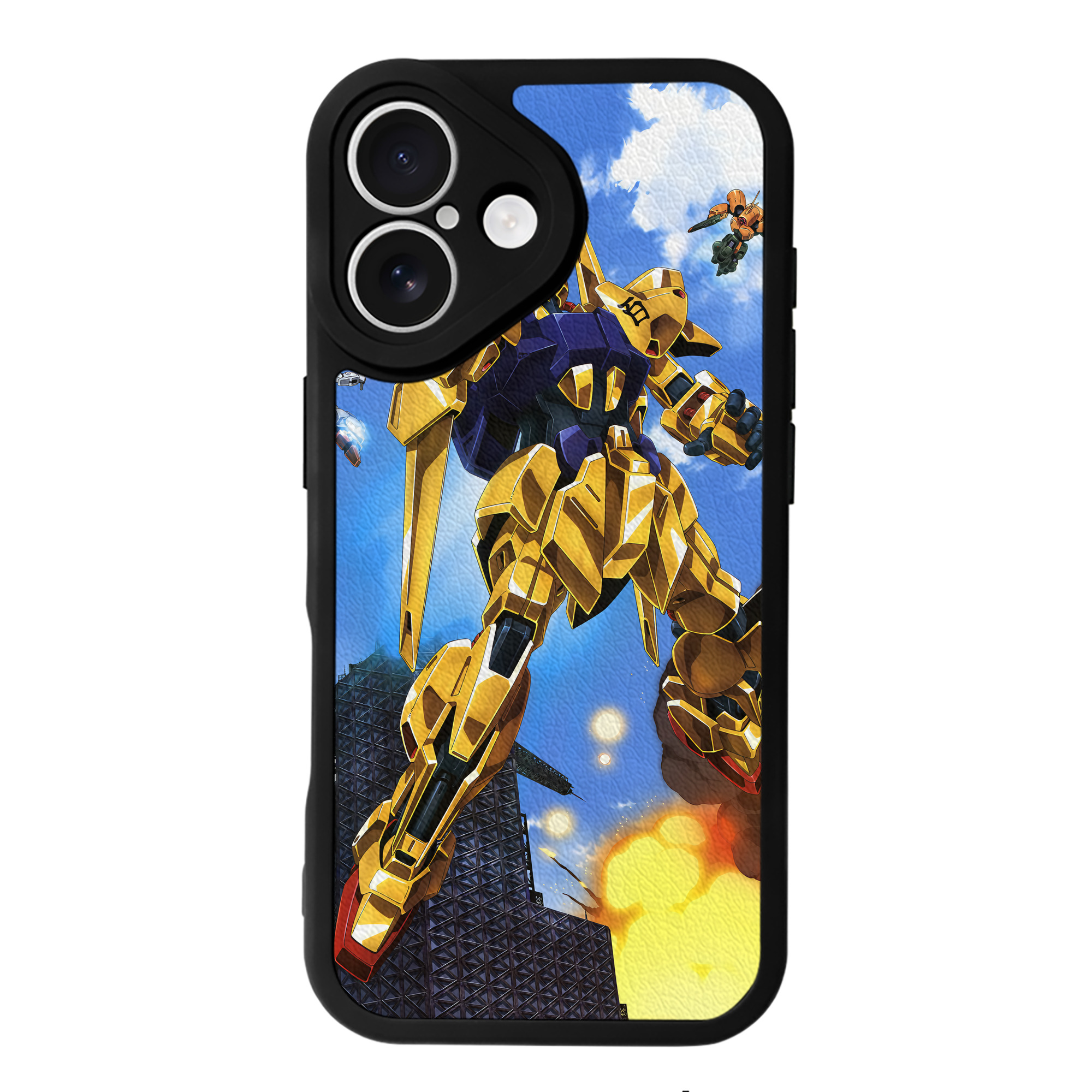 （画像用） 機動戦士ガンダム Mobile Suit Gundam 【iPhone 16シリーズ対応】シリコンスマホケース（レザー調） 材質：シリコン
